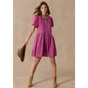 NWOT Sundance Sienna Embroidered Breeze Dress